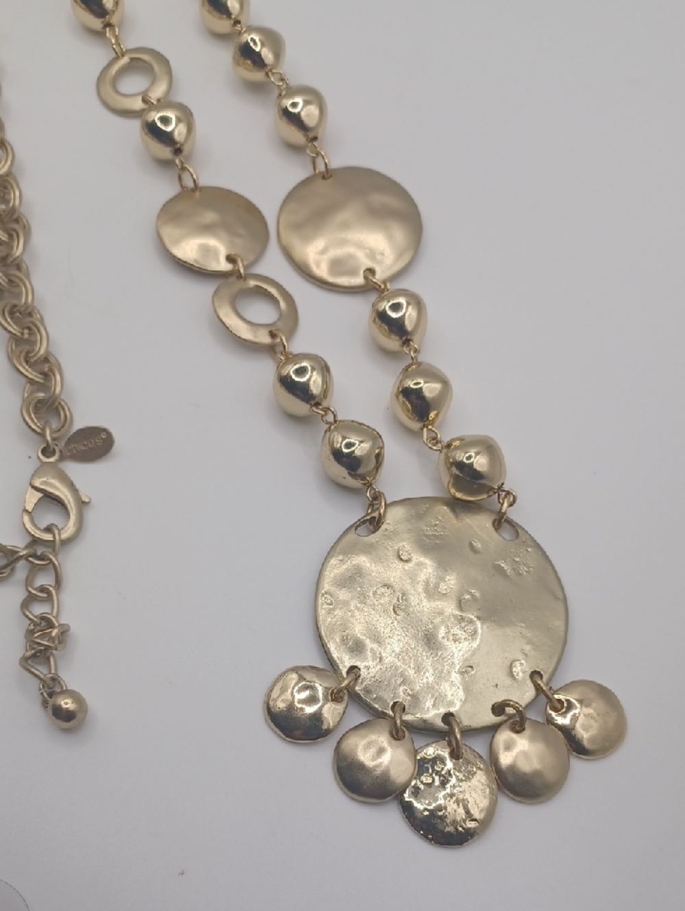 Chicos Gold Tone Statement Necklace - Picture 4 of 6
